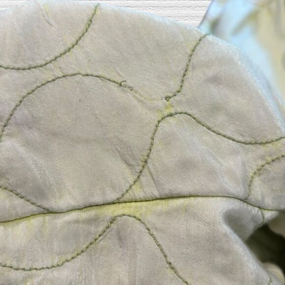 Out From Under Urban Outfitters Boho Quilted Half Zip Sweatshirt Yellow S Flawed - Picture 8 of 8